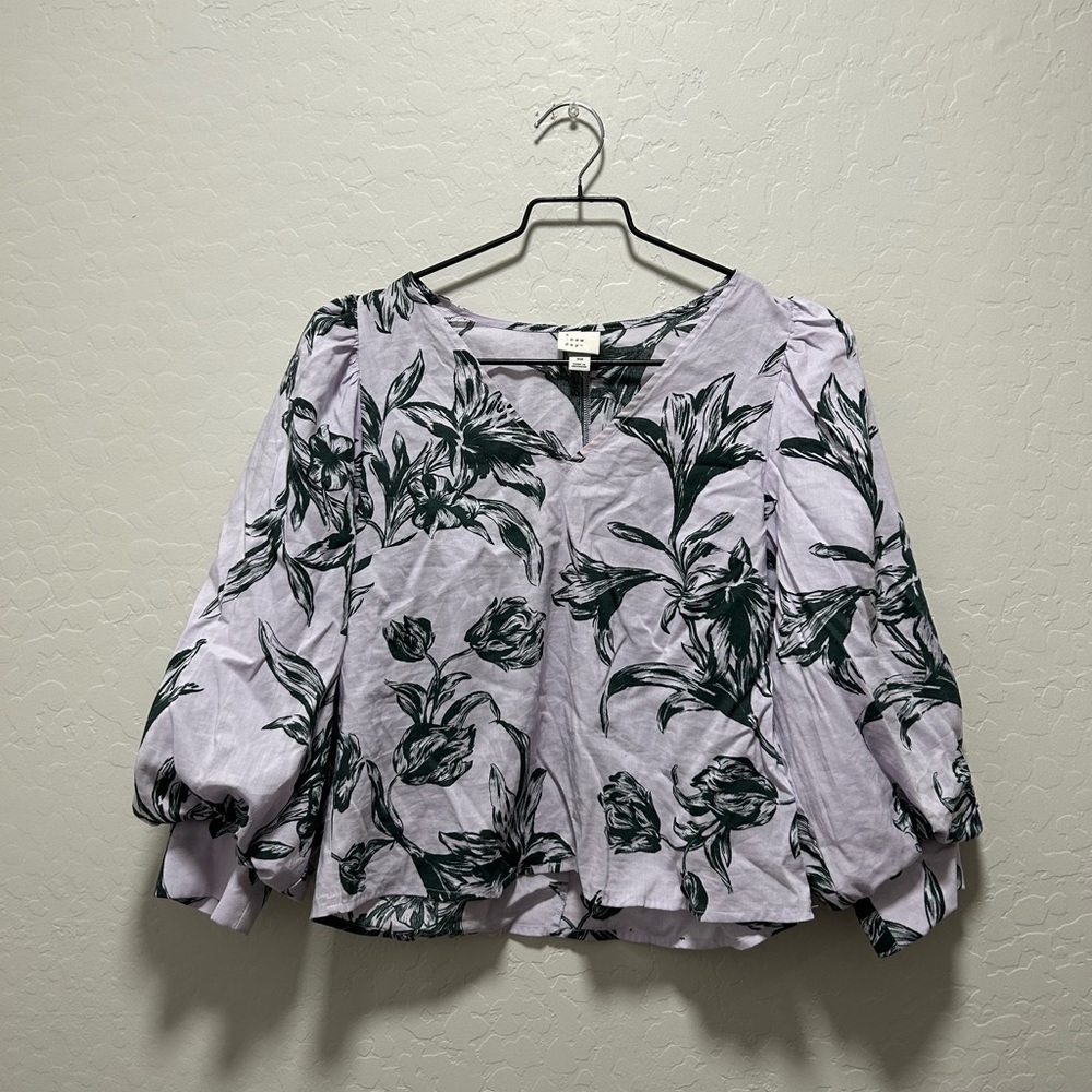 A new day balloon sleeve top